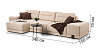 Corner sofas Blest Corner sofa BL 103 with pouf-side - to the living room