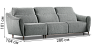 Individual premium sofas Naron straight sofa with recliner - buy in Kyiv