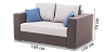 2-3 seaters sofas Blest Sofa Quanti straight L120 with narrow sides - to the living room
