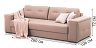 2-3 seaters sofas Blest Barry M straight sofa - to the living room