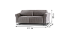 Individual premium sofas Sofa Cadiz straight - to the living room