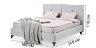 Beds Blest Michelle 140x200 bed with high legs and a niche for linen - buy in Kyiv