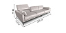 Individual premium sofas Tenerife straight sofa with an advertiser - to the living room