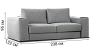 Individual premium sofas Sofa Mallorca straight sofa - factory