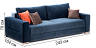 2-3 seaters sofas Blest Tardi sofa straight with molding - buy in Blest
