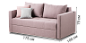 2-3 seaters sofas Blest Sofa Quanti straight L150 with narrow sides - to the living room