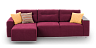 Corner sofas Blest Santi corner sofa with laminated side - with sleeper