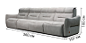 Individual premium sofas Torres straight sofa with an advertiser - for home