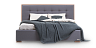 Ліжка Blest Ліжко Ніколь 160х200 з нішею для білизни - з дерева
