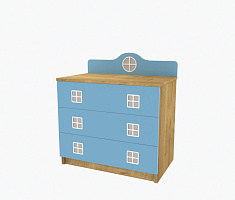 Photo №1 - Chest of drawers for children Amsterdam Blue Ak-02