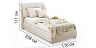 Beds Blest Bed Milan 90x200 with high legs - wooden