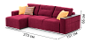 Corner sofas Blest Santi corner sofa with laminated side - buy in Blest