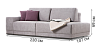2-3 seaters sofas Blest Sofa BL 102 straight with shelf - buy in Blest